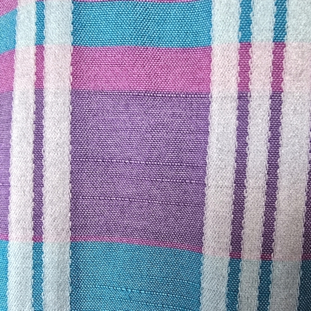 Vintage Pastel Plaid Suit Vest Tank Top - Picture 5 of 9